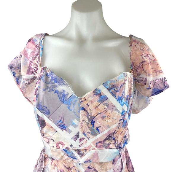 NEW ASOS Luxe Multicolor Short Sleeve - Picture 5 of 7